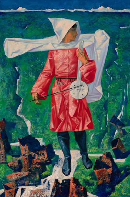 «Музыкант № 15». Холст, масло. 90*65 см. 2023 г.