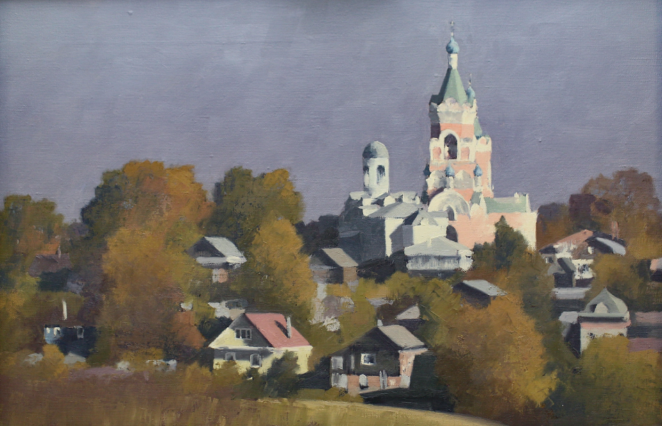 «Осень в Можайске». Холст, масло. 40*60 см. 2022 г.